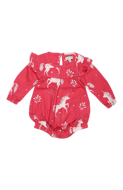 Organic Cotton Unicorn Print Romper (Baby)