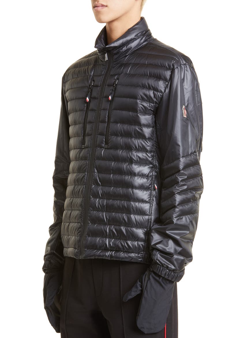 Althaus Mixed Quilting Down Jacket, Alternate, color, BLACK