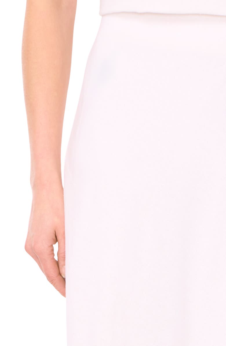 Halogen<sup>®</sup> Ladder Stitch Accent Bias Cut Linen Blend Midi Skirt, Alternate, color,