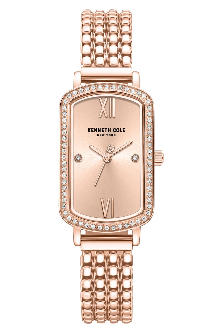 Classic Slim Bracelet Watch, 22mm x 35mm, Main, color, ROSEGOLD