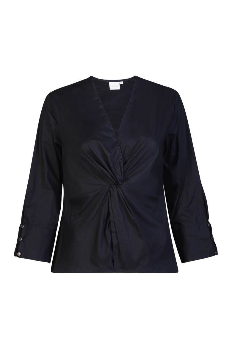 Front Twist Top, Alternate, color, Black