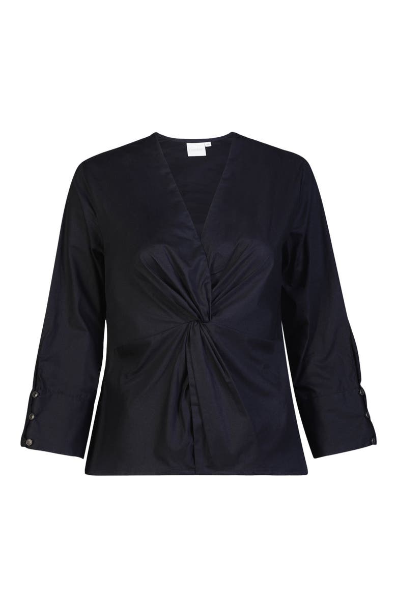 Reistor Front Twist Top, Alternate, color, Black