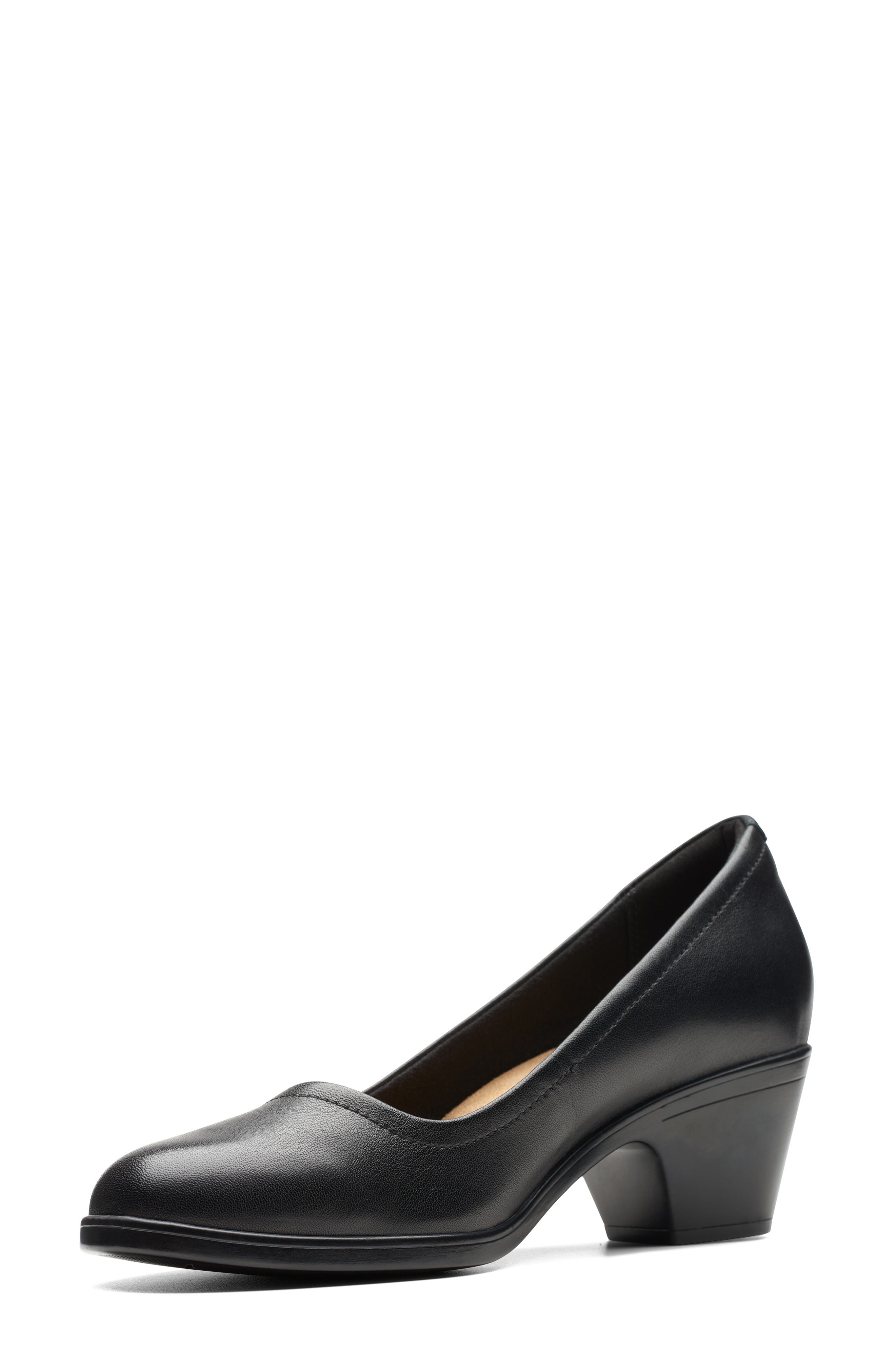 Clarks<sup>®</sup> Emily 2 Ruby Pump, Alternate, color, Black Leather