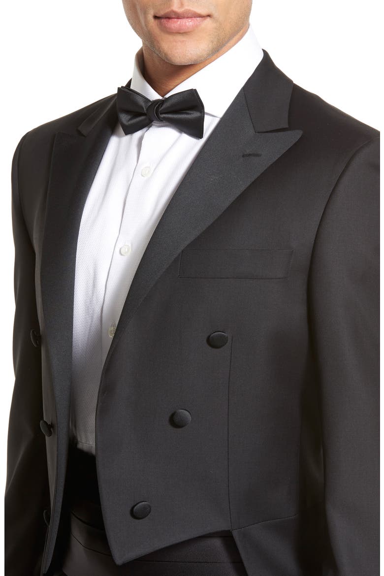 Classic Fit Wool Tuxedo, Alternate, color, BLACK