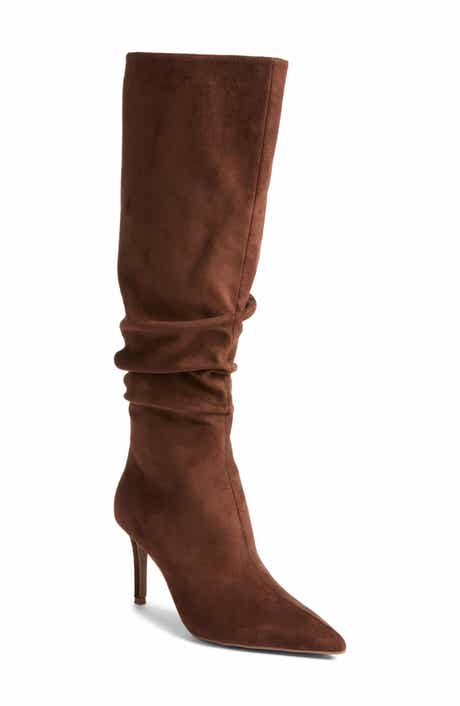 Open Edit Ariana Pointed Toe Knee High Boot