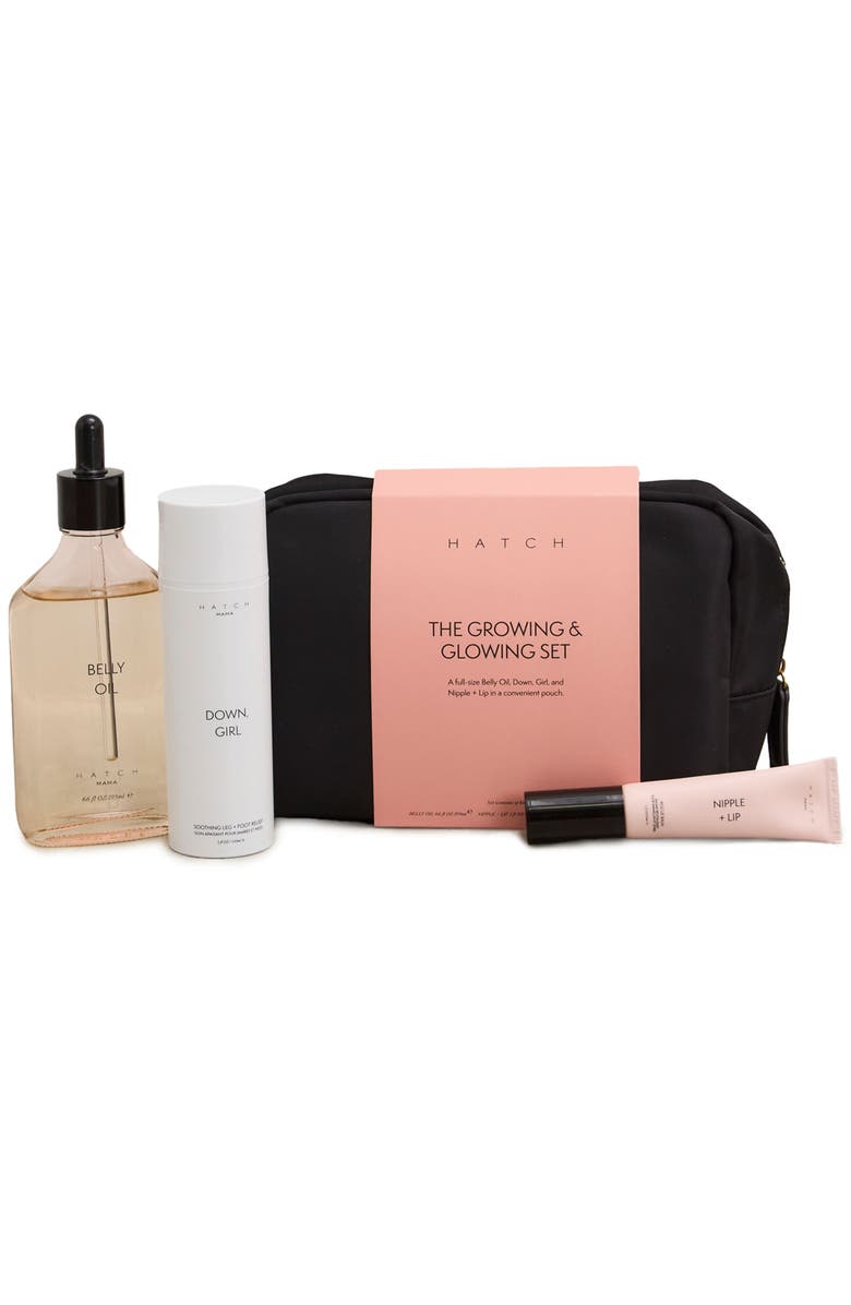 HATCH Collection Clean Beauty The Growing & Glowing Maternity Gift Set, Main, color, Black