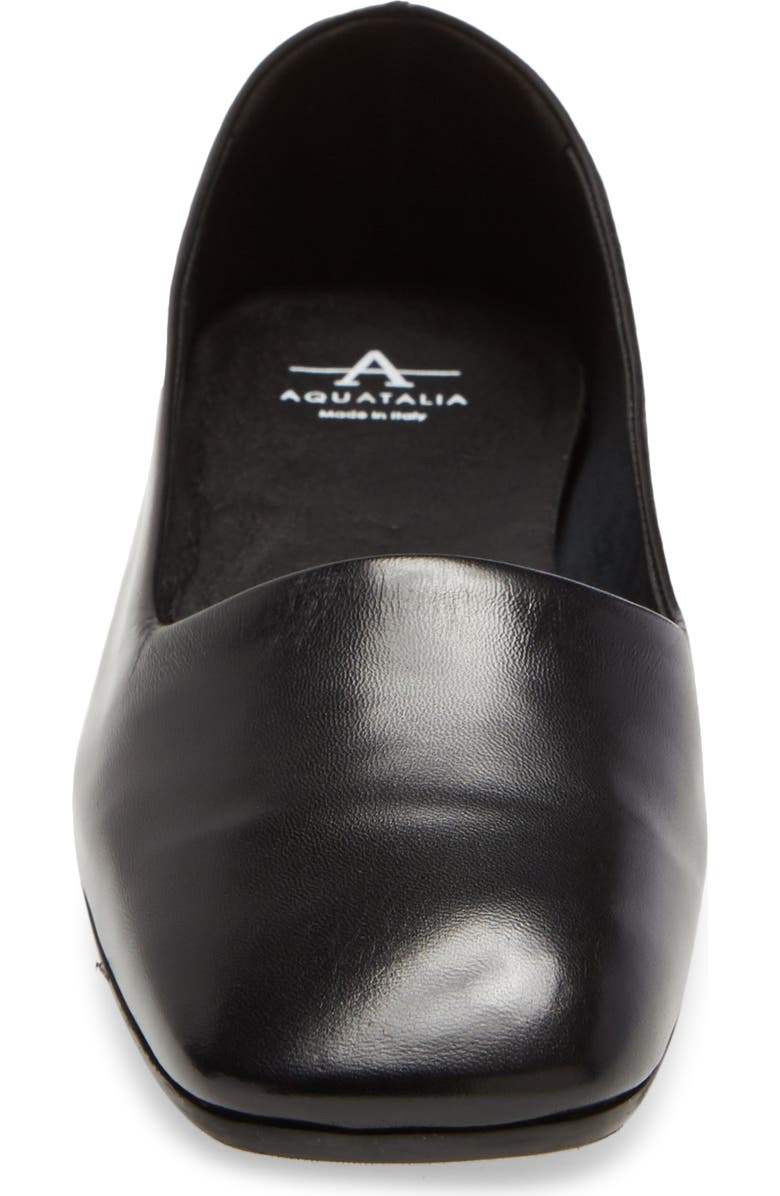 Aquatalia Rosy Weatherproof Square Toe Flat, Alternate, color,