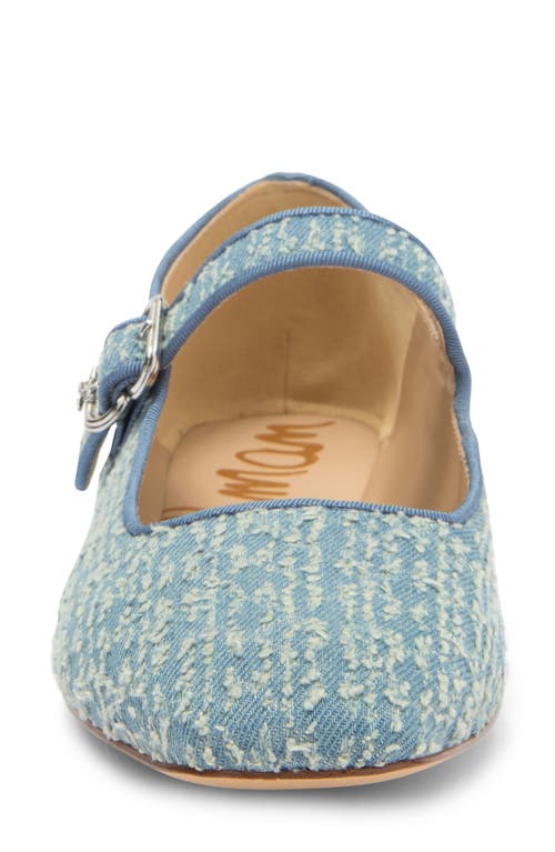 Shop Sam Edelman Michaela Mary Jane Flat In Montrose Blue