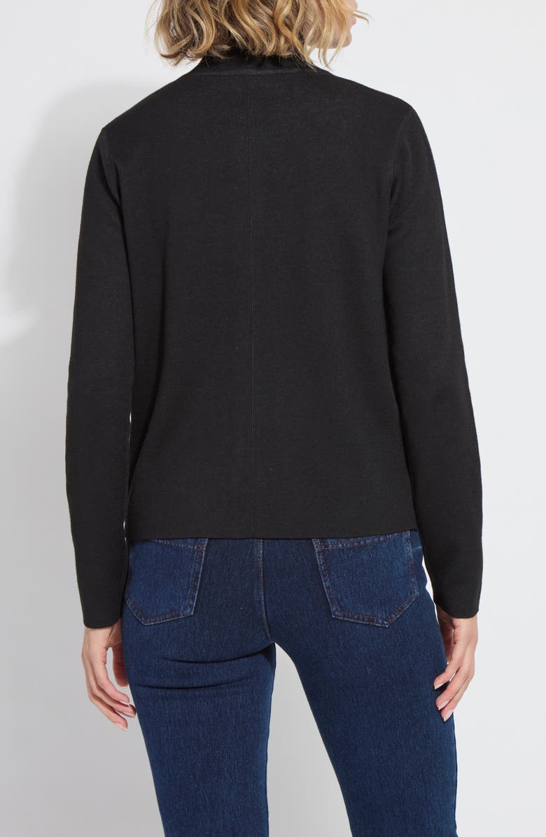 Lysse Reversible Zip Cardigan, Alternate, color, Black