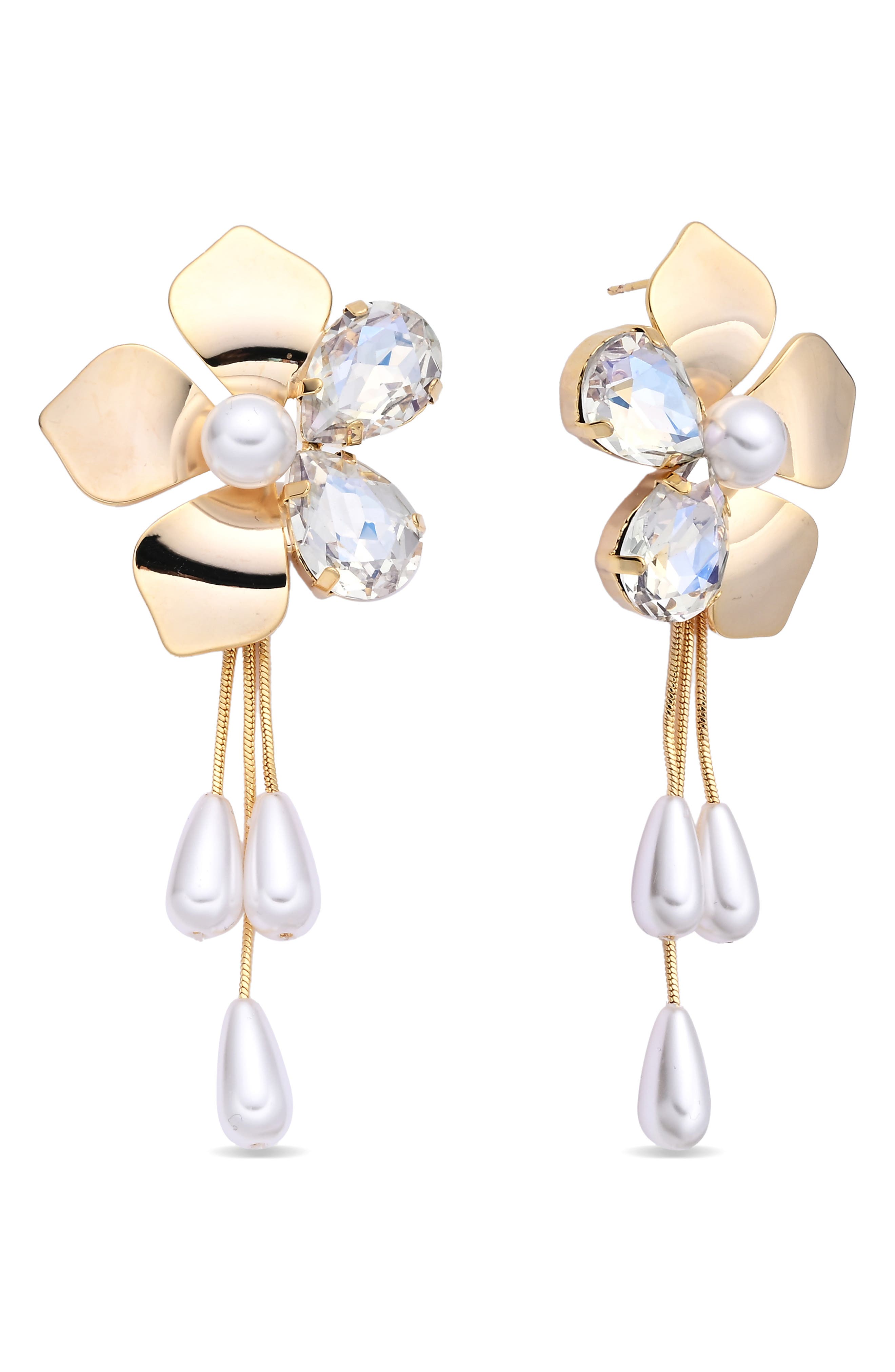 EYE CANDY LOS ANGELES Penelope Flower Drop Earrings