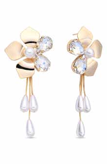 EYE CANDY LOS ANGELES Penelope Flower Drop Earrings