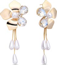 EYE CANDY LOS ANGELES Penelope Flower Drop Earrings