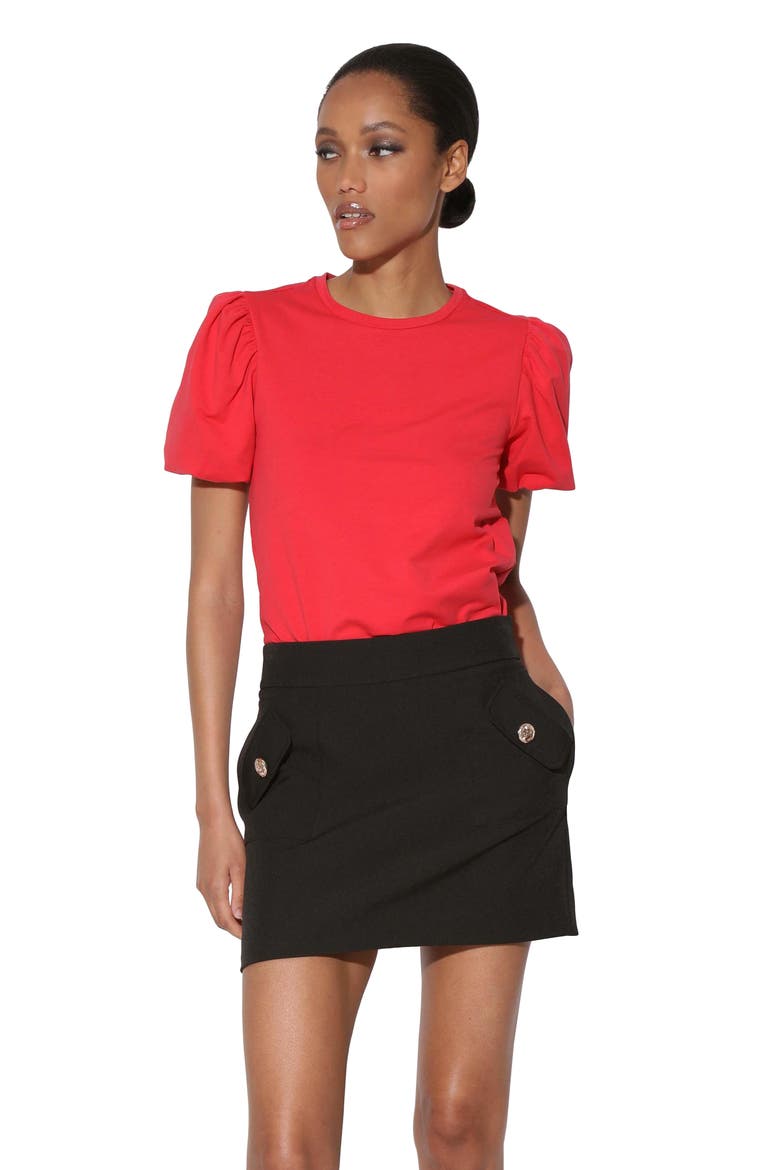 Christina Miniskirt, Alternate, color, BLACK