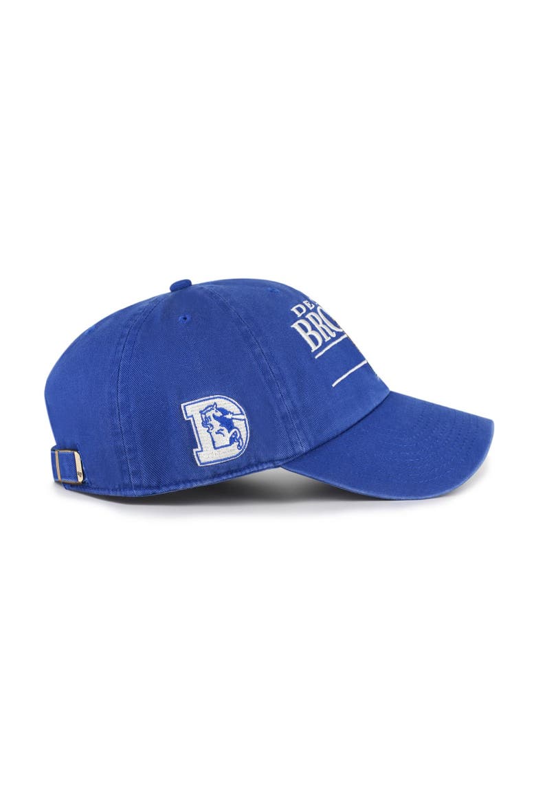Men's '47 Royal Denver Broncos Throwback Graphic Clean Up Adjustable Hat, Alternate, color, Royal