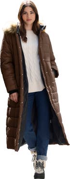 Roaman's Maxi Length Puffer Coat