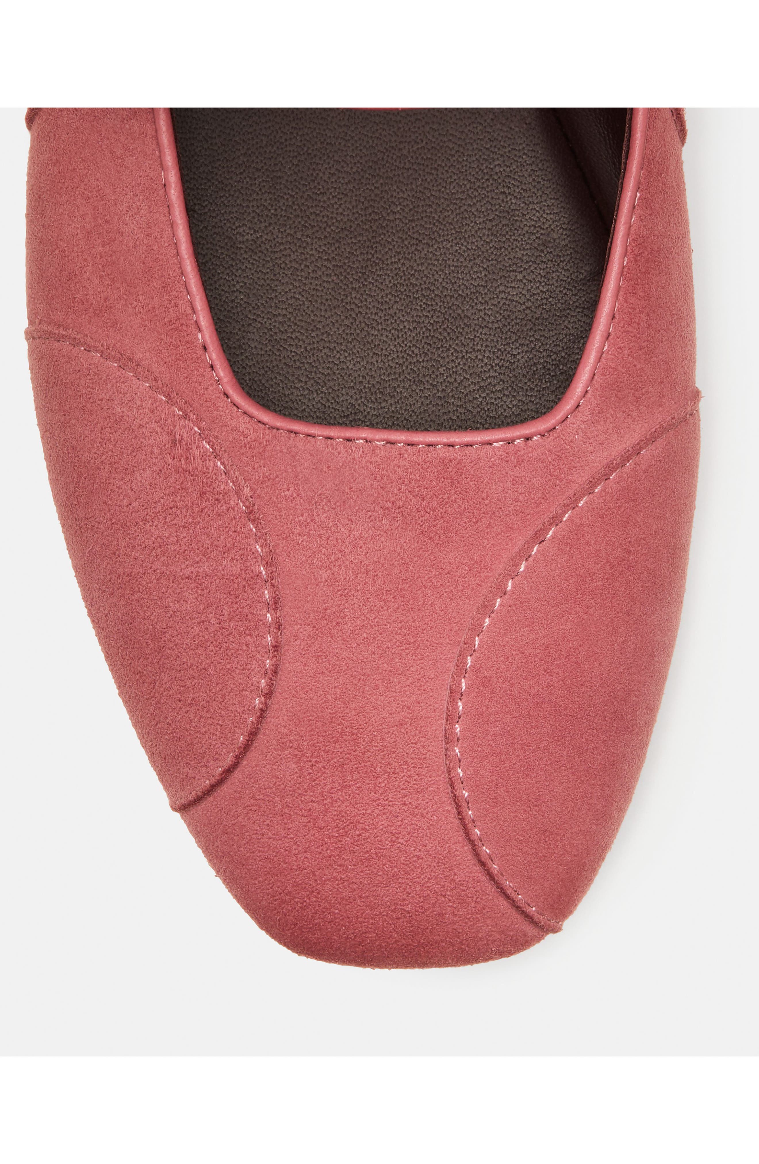 halo mary jane flat, Alternate, color, POMEGRANATE.