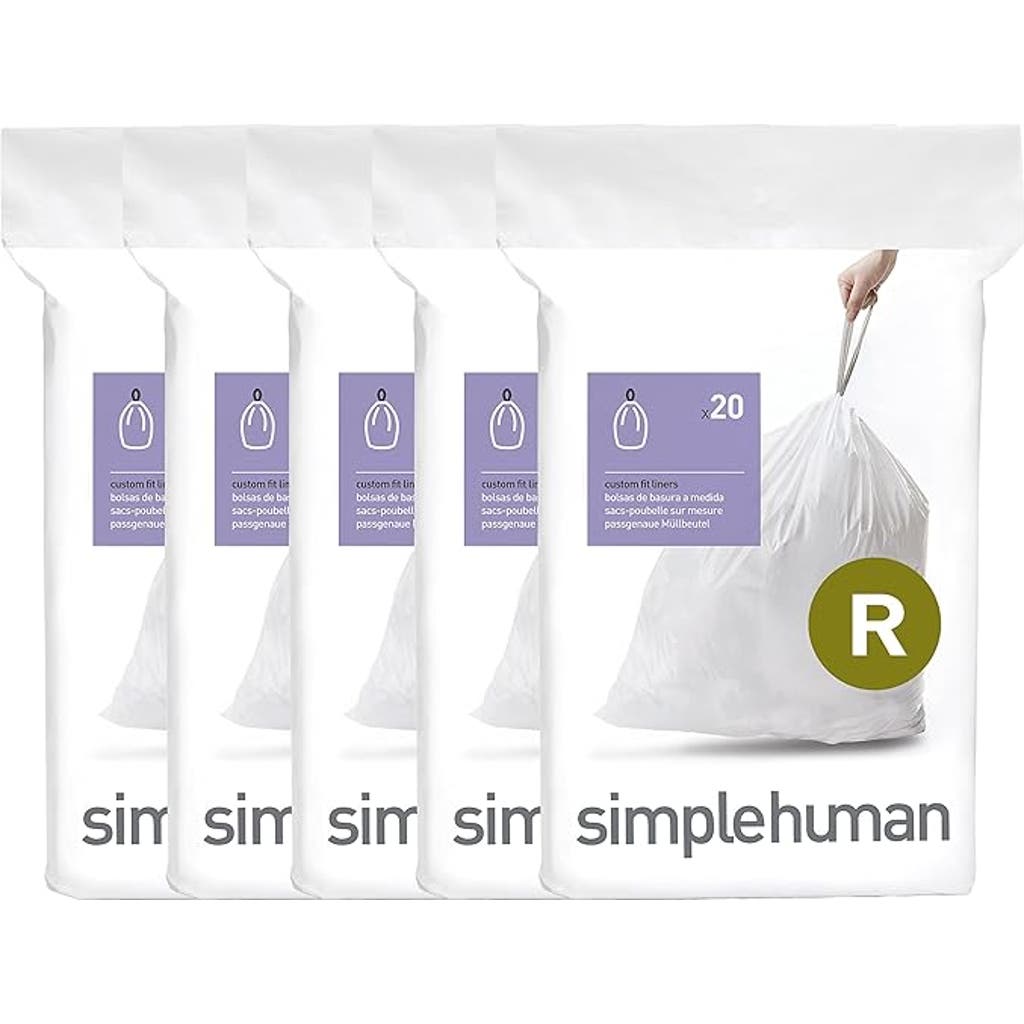 Simplehuman Code R Custom Fit Liners With Quick Dispense Packs