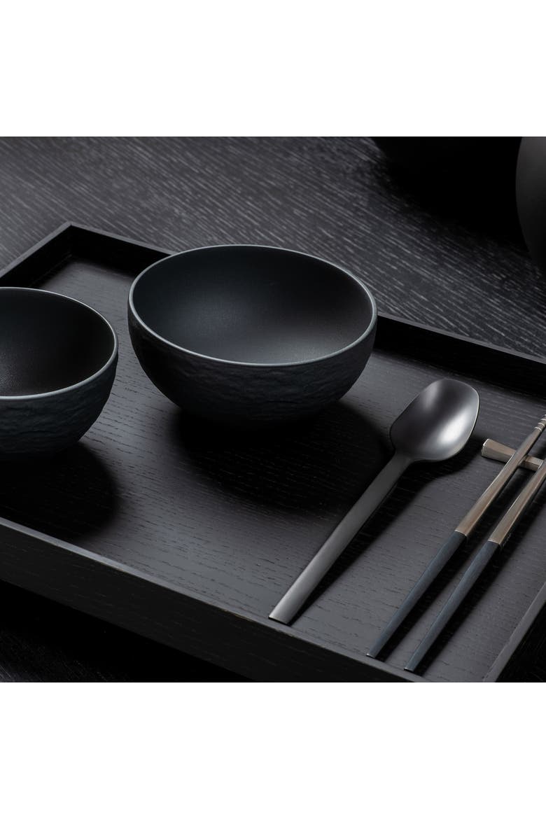 Manufacture Rock Rice Bowl Small, Alternate, color, black