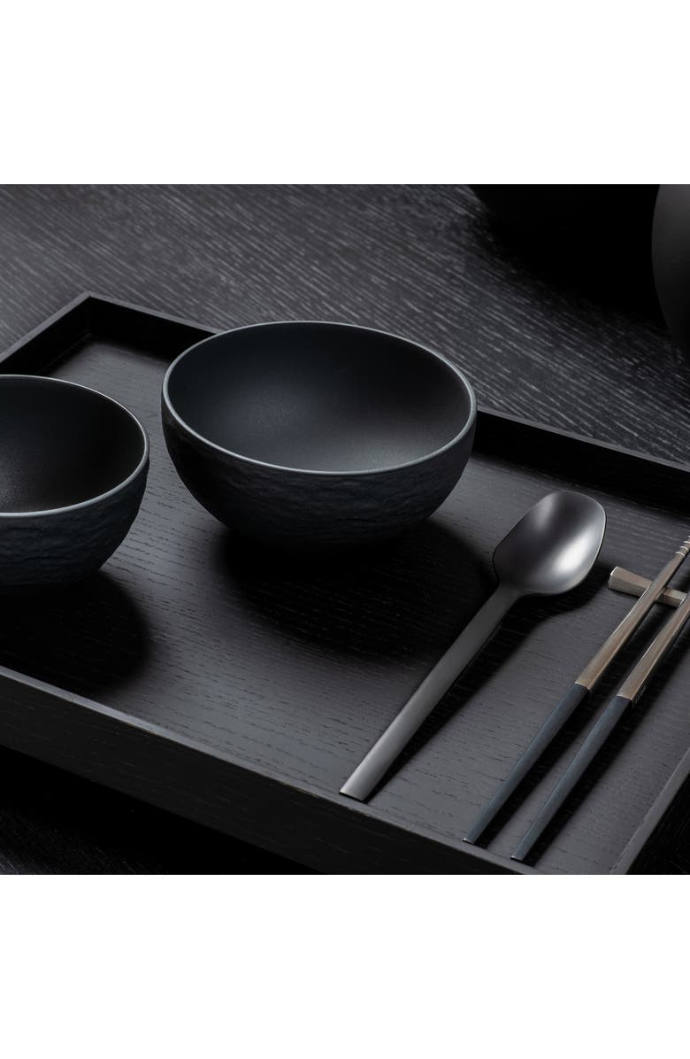 Villeroy 
Boch Manufacture Rock Rice Bowl Small, Alternate, color, Black