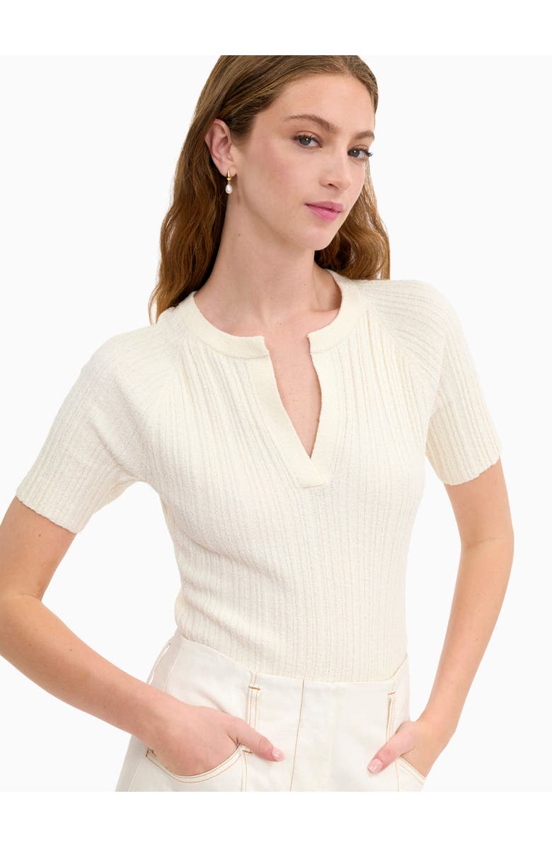 Rebecca Taylor Boucle Knit Sweater, Alternate, color, Ivory