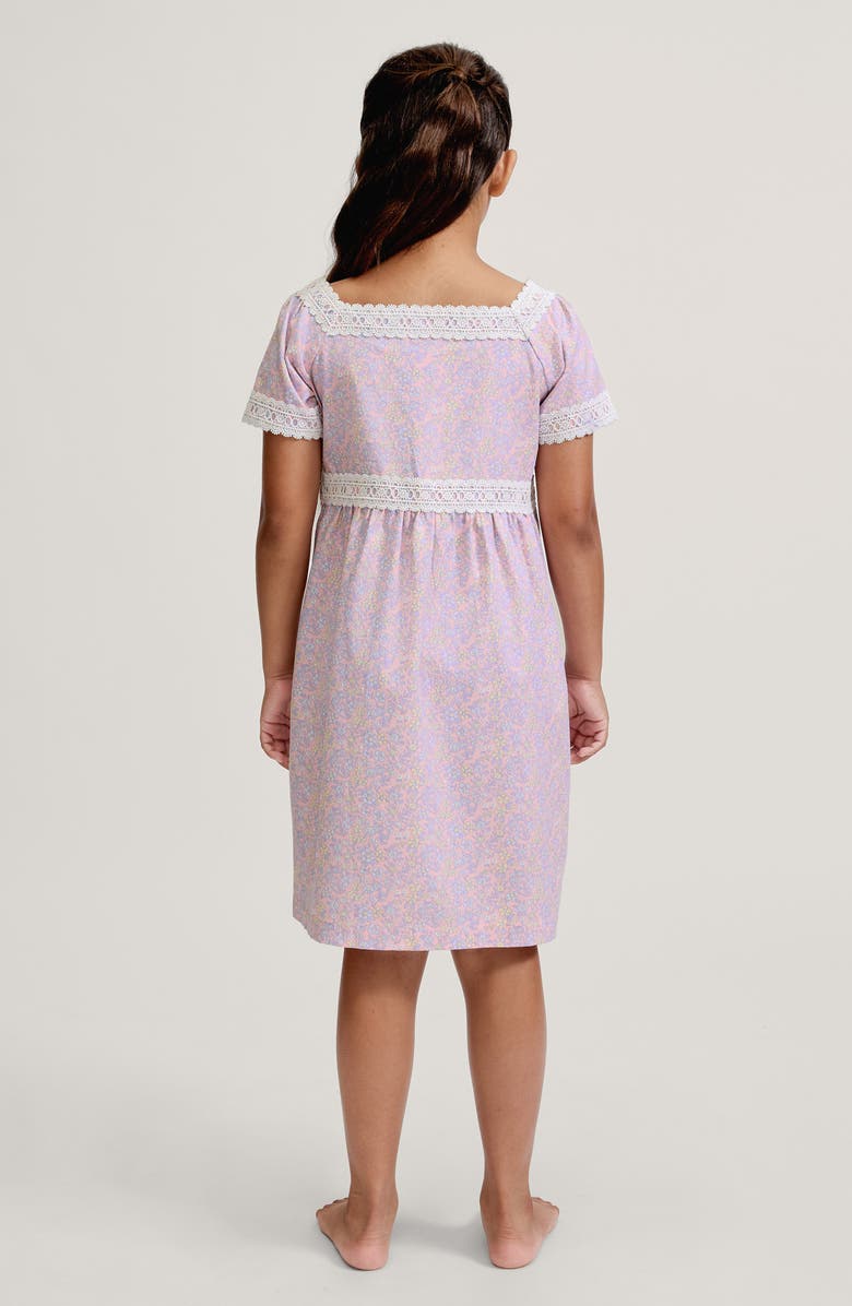 Petite Plume Juliette Fleur Blush Nightgown, Alternate, color, Pink