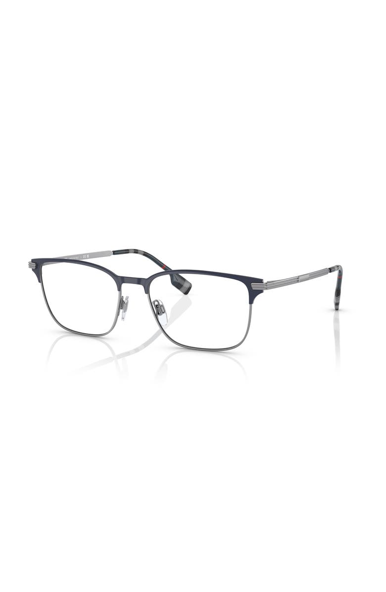 Burberry 57mm Rectangle optical glasses, Main, color, Blue