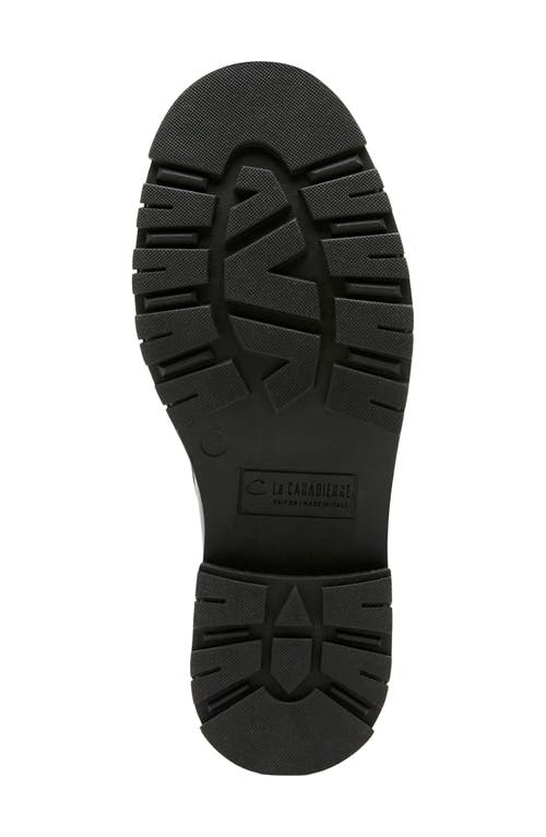 La Canadienne Doe Waterproof Platform Penny Loafer In Black