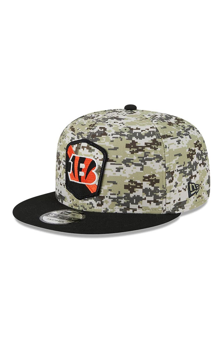 New Era Men's New Era  Camo/Black Cincinnati Bengals 2023 Salute To Service 9FIFTY Snapback Hat, Alternate, color, 