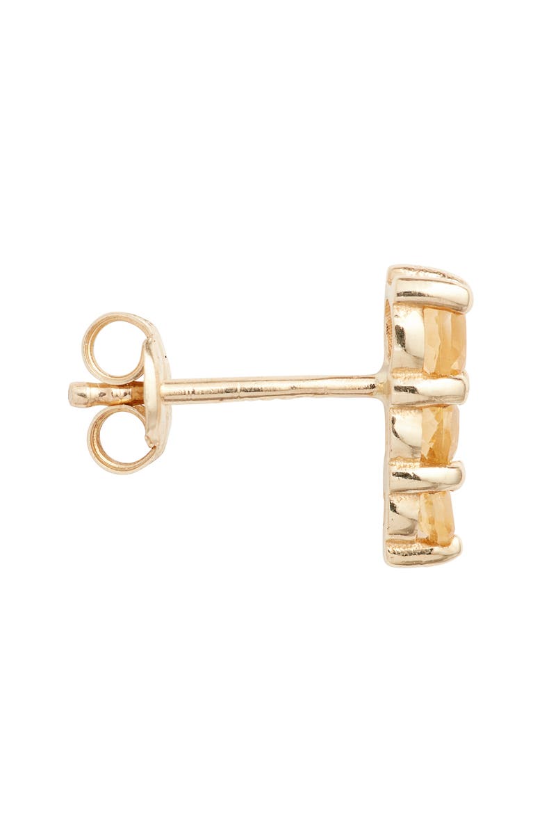 Bony Levy 14K Gold Citrine Stud Earrings, Alternate, color, 