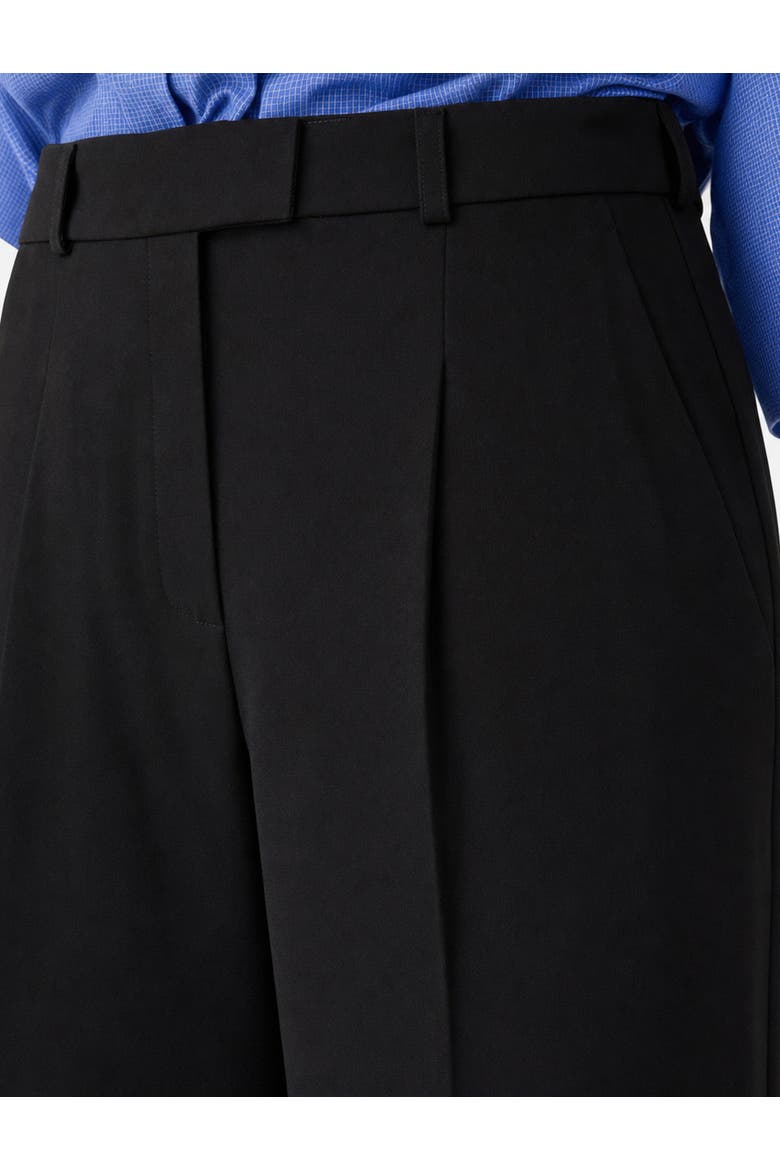 Wide Leg Tailored Trousers with Pockets, Alternate, color, BLACK