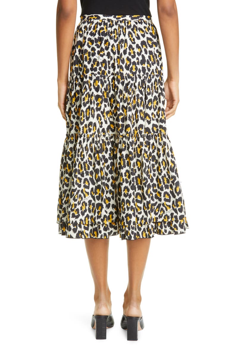 The Prairie Leopard Print Midi Skirt, Alternate, color, NATURAL MULTI