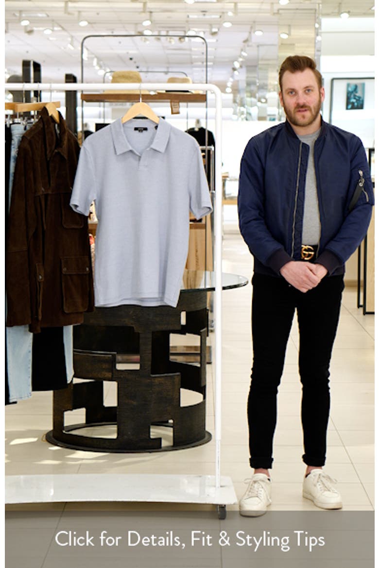 Johnny Collar Houndstooth Cotton Polo video