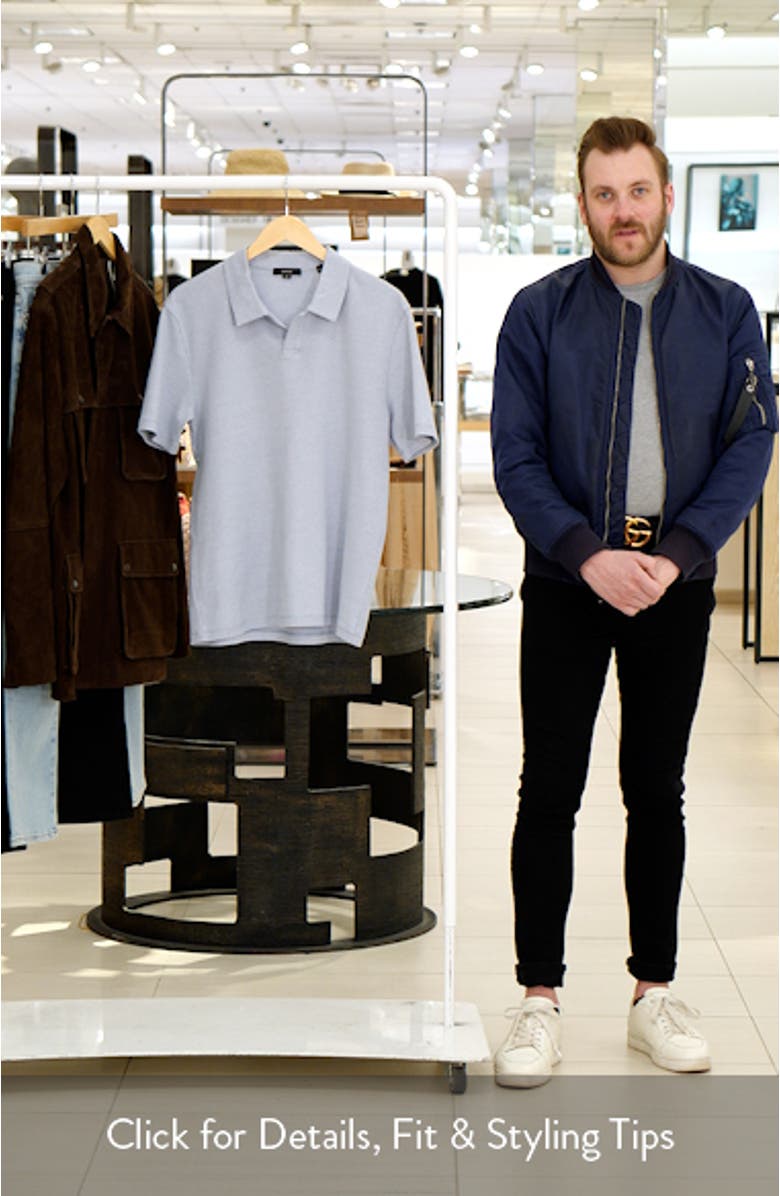 Johnny Collar Houndstooth Cotton Polo, sales video thumbnail