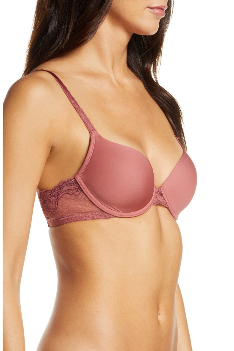 Honey Multi-Way T-Shirt Bra, Alternate, color, ROSEBUD/ SPICED PLUM
