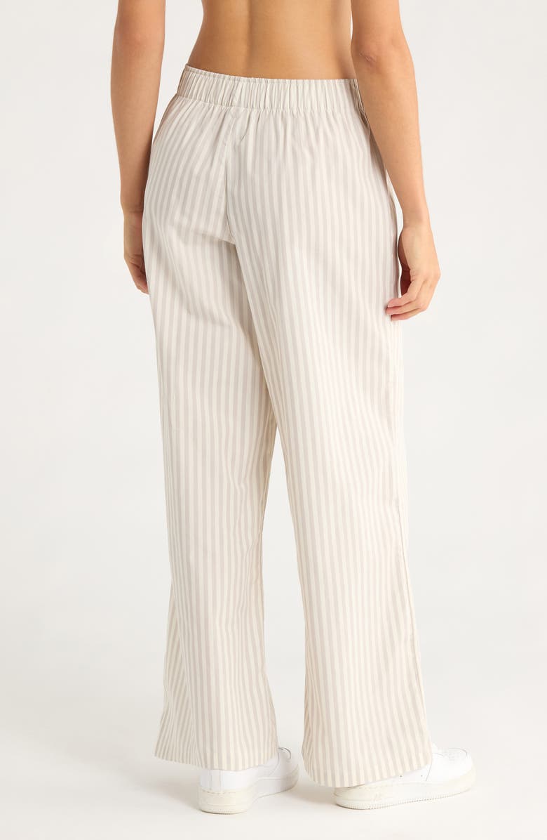 Nike Sportswear Stripe Poplin Pants, Alternate, color, College Grey/ Sail/ Black