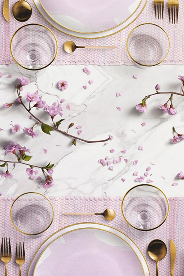 Chindi Placemat, Alternate, color, Lilac