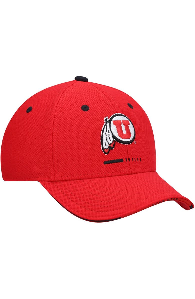 Under Armour Youth Under Armour Red Utah Utes Blitzing Accent Performance Adjustable Hat, Alternate, color,