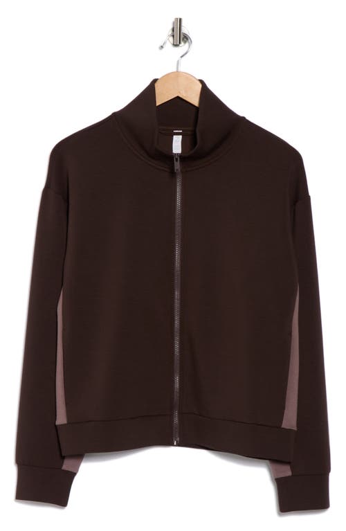 Z By Zella Whisper Stripe Scuba Knit Track Jacket