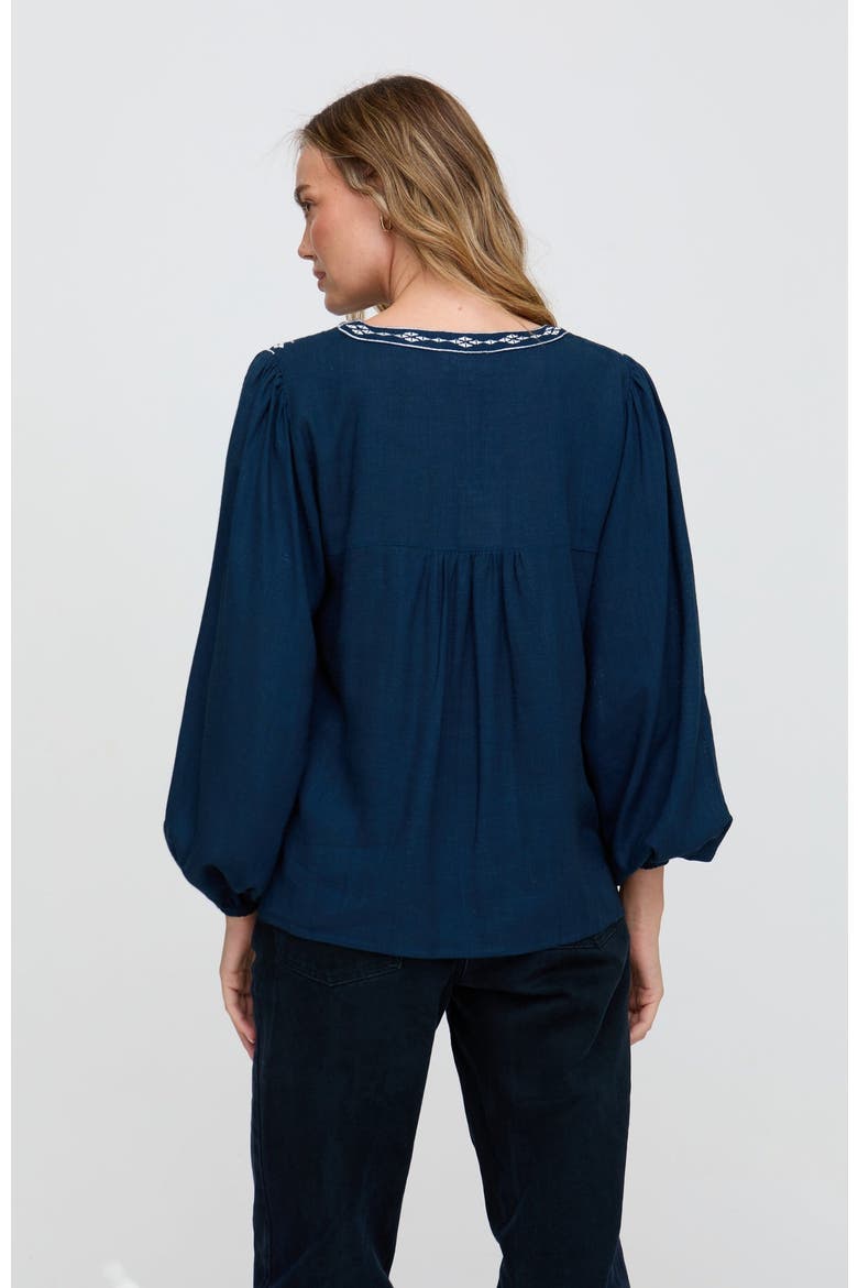 Baez Billowy Sleeve Blouse, Alternate, color, Blue