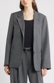 Nordstrom Heathered Boyfriend Blazer