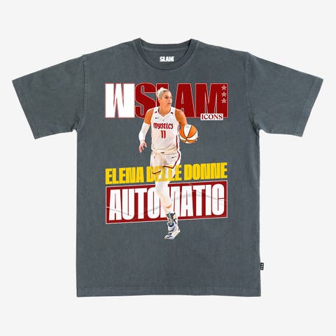 Unisex WSLAM Elena Delle Donne Charcoal Washington Mystics Cover T-Shirt - Court Origins
