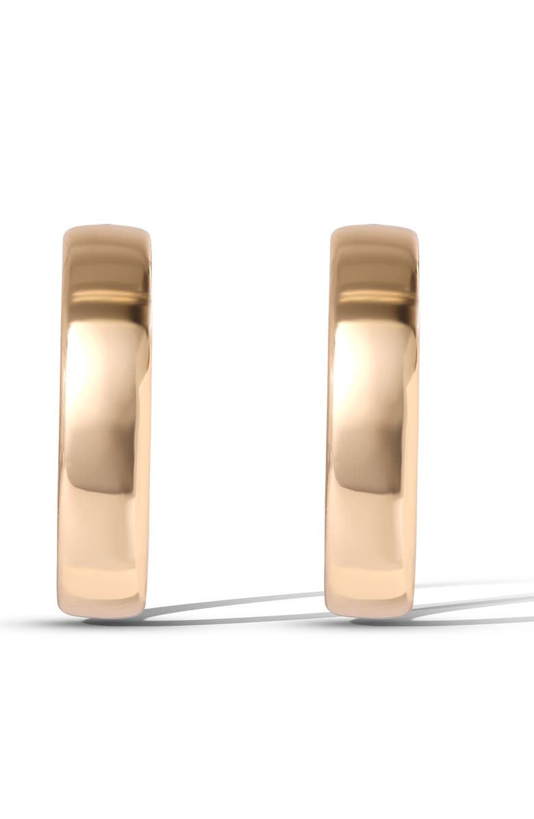 Jessica Simpson Textured Half Hoop Earrings, Alternate, color, Gold