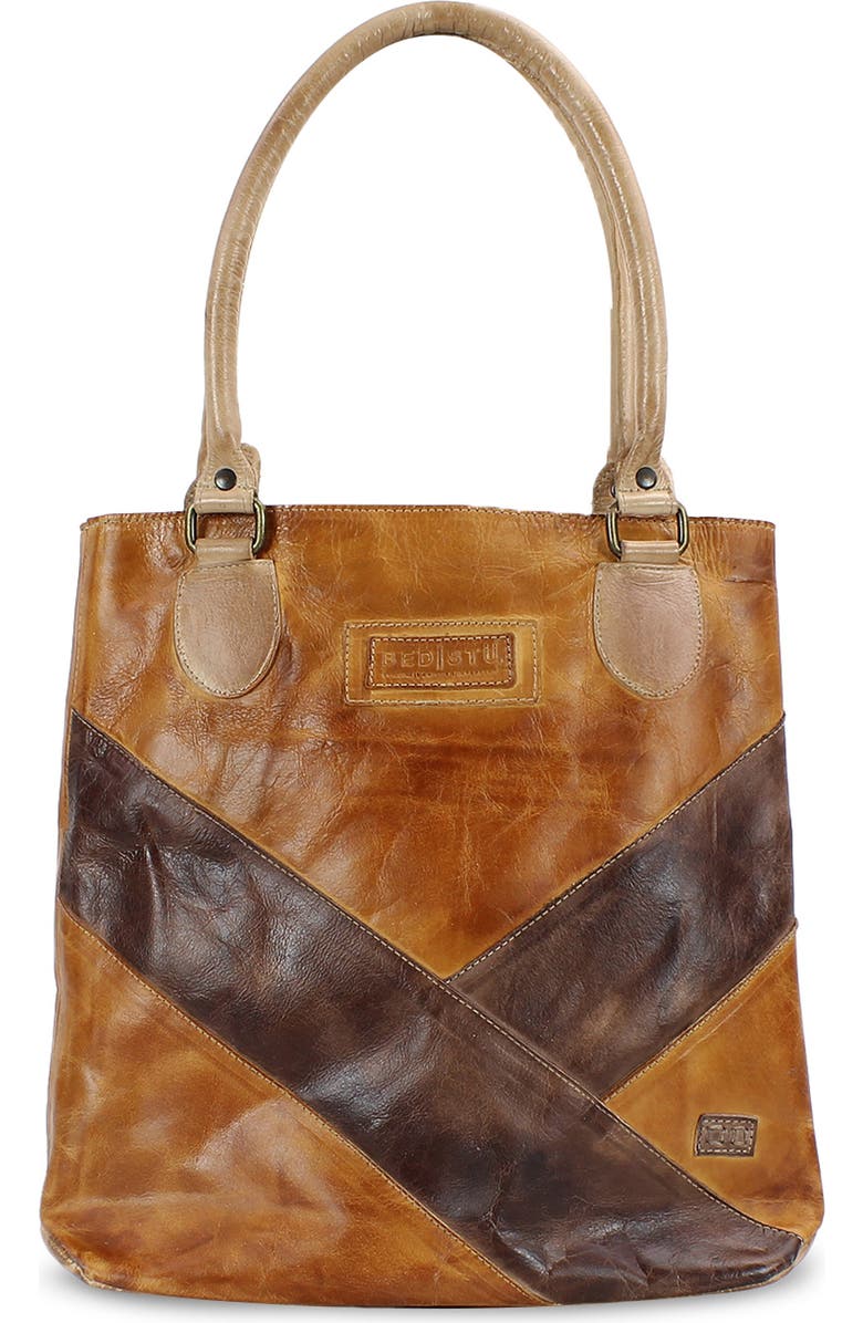 Bed Stu Italic Handbag, Main, color, Cafe Latte Rustic