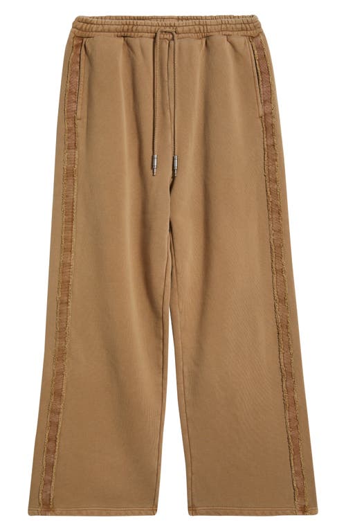 Elwood Metal Cotton Terry Sweatpants In Brown