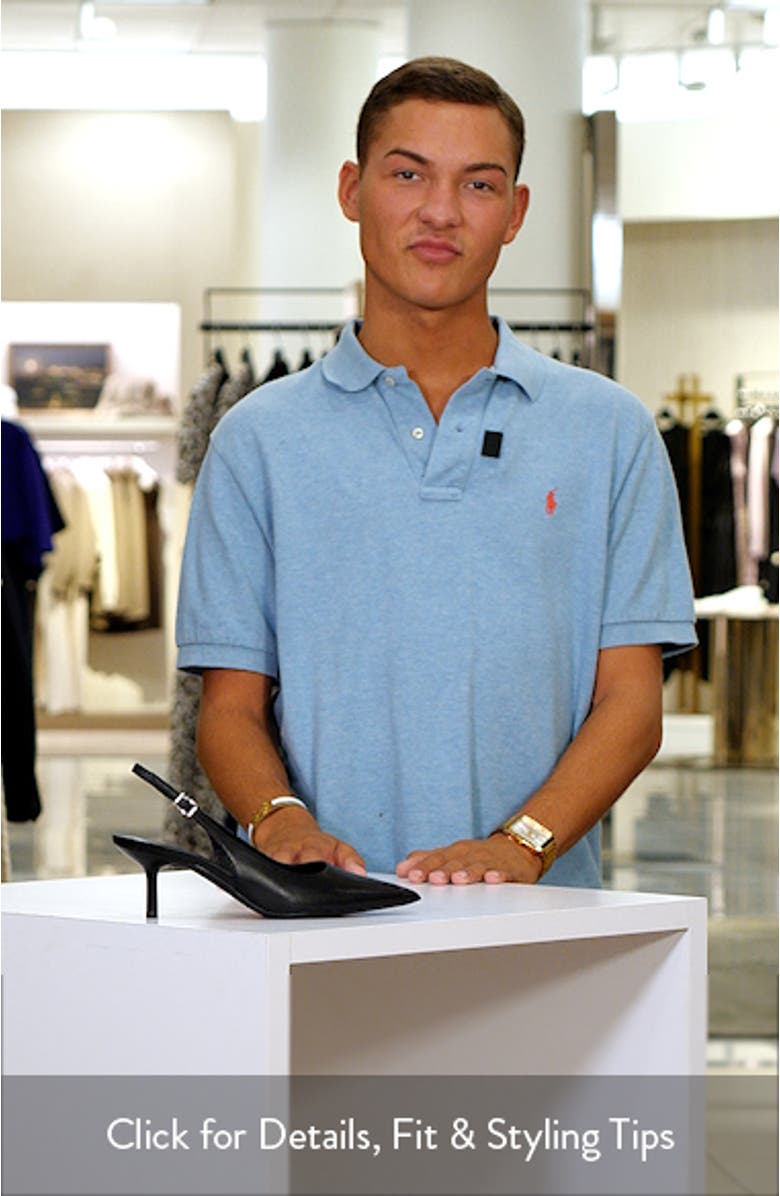 Liza Slingback Pointed Toe Pump, sales video thumbnail