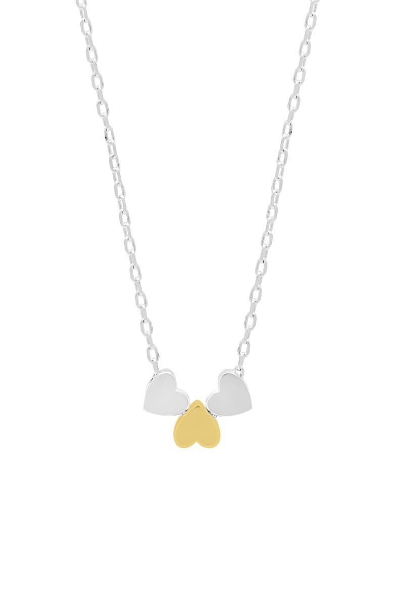 Estella Bartlett Multiheart Pendant Necklace, Main, color, Gold And Silver