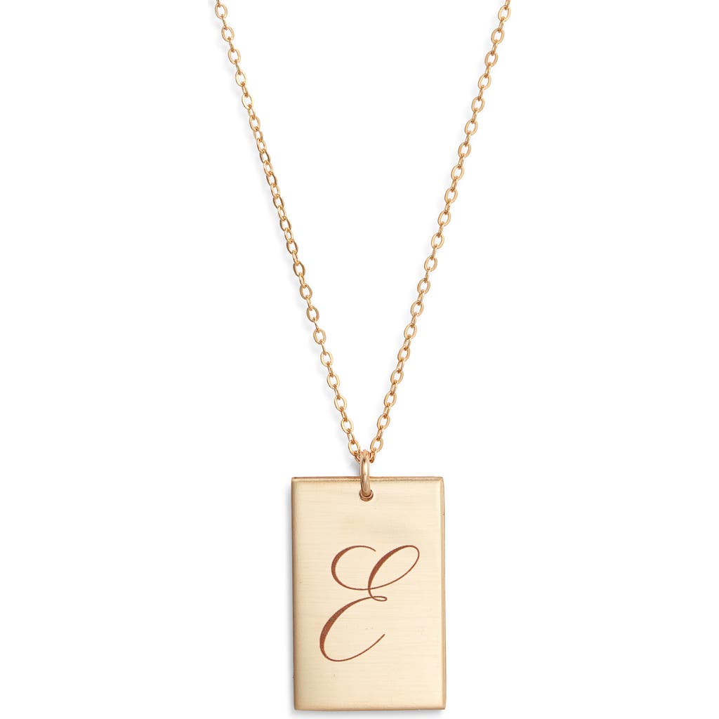 Set & Stones Stella Initial Pendant Necklace In Gold/e