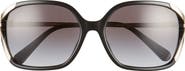 COACH 57mm Square Sunglasses
