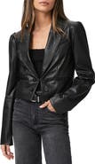 PAIGE Argentina Faux Leather Blazer