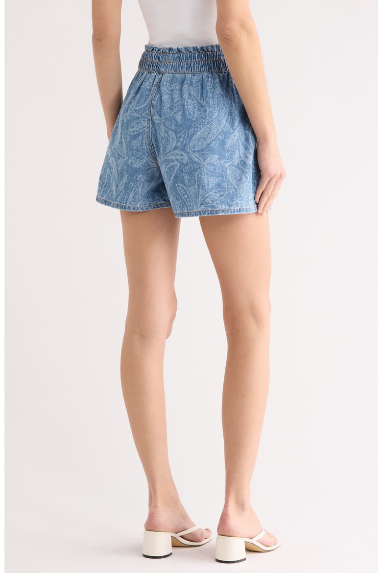 Wilder Pull-On Denim Shorts, Alternate, color, ATLANTIC PAISLEY